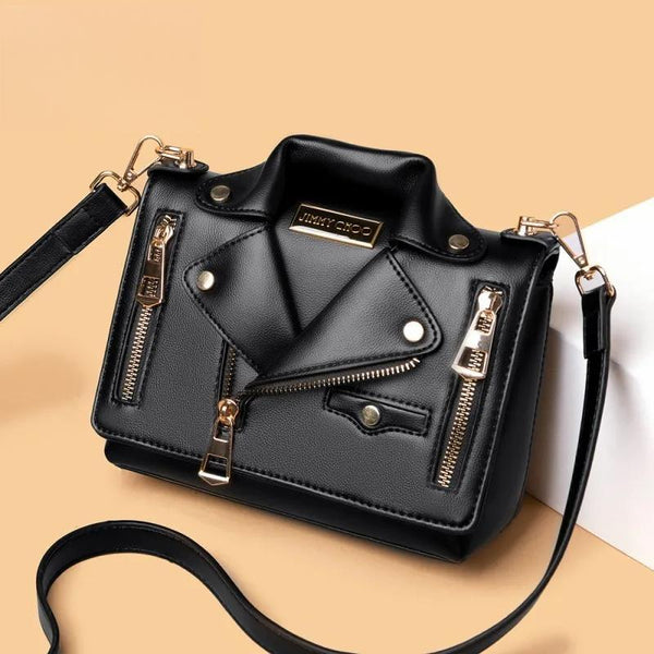 Fashion Rock Style Shoulder Bags for Women Jacket Shape Top Quality Handbag