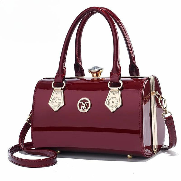 Fashion Pillow Shoulder Bag Patent Leather Crossbody Bags for Women