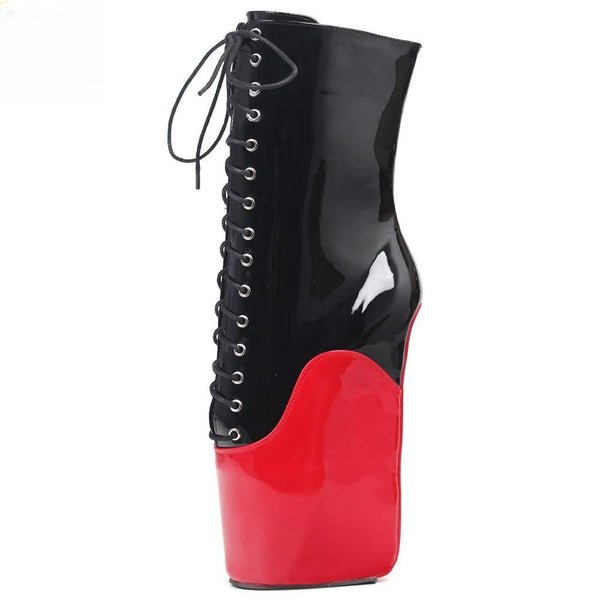 New Arrive 18CM Extreme High Heel Hoof Sole Heelless Wedge Ballet Boots