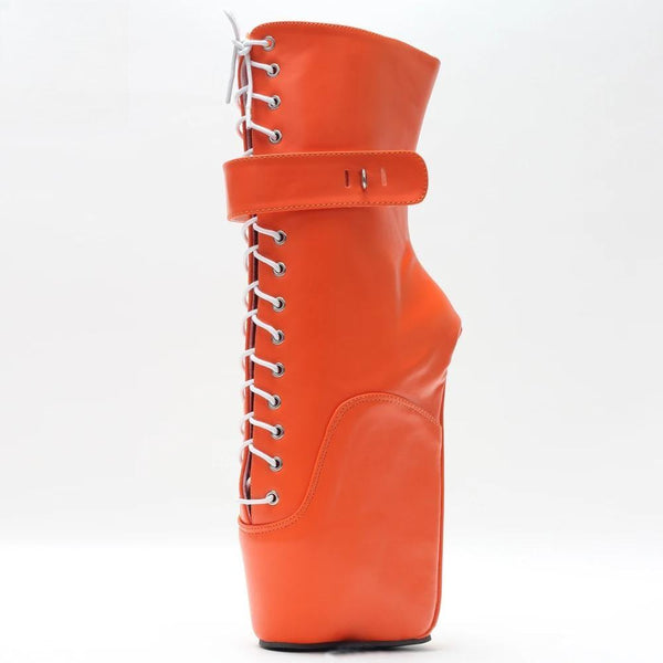 7"/18CM Ultra High Heel Strange Wedge Ballet Boots Women