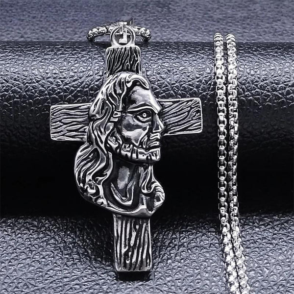 Stainless Steel Faith Prayer Christian God Pendant Necklaces