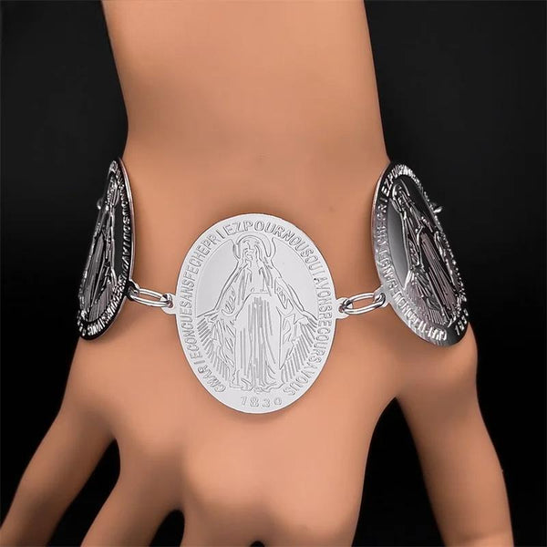 Virgin Mary Pendant Bracelets for Women Men