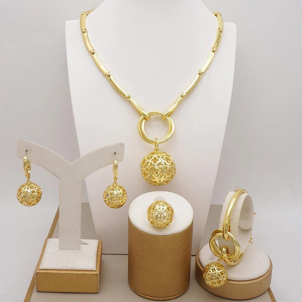 Exquisite Banquet Necklace Italian Style Jewelry Set