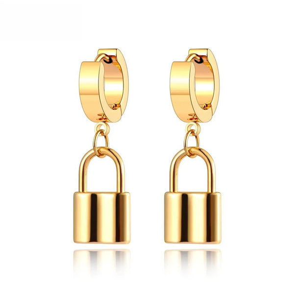 Trendy Titanium Stainless Steel Bohemia Party Hoop Earrings