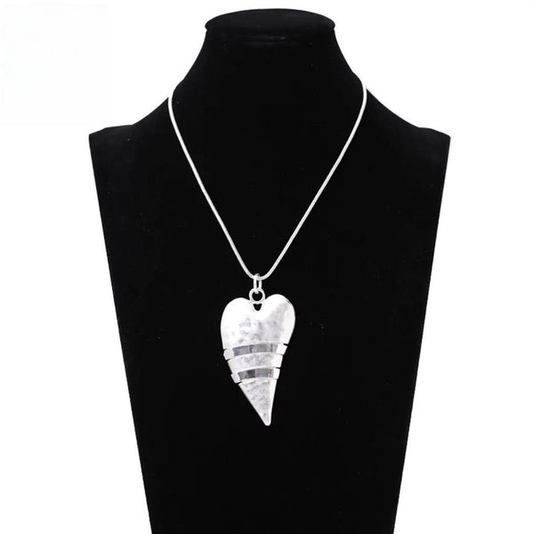 Vintage Silver Color Geometric Long Chains Suspension Pendants Trending Products Necklace for Women