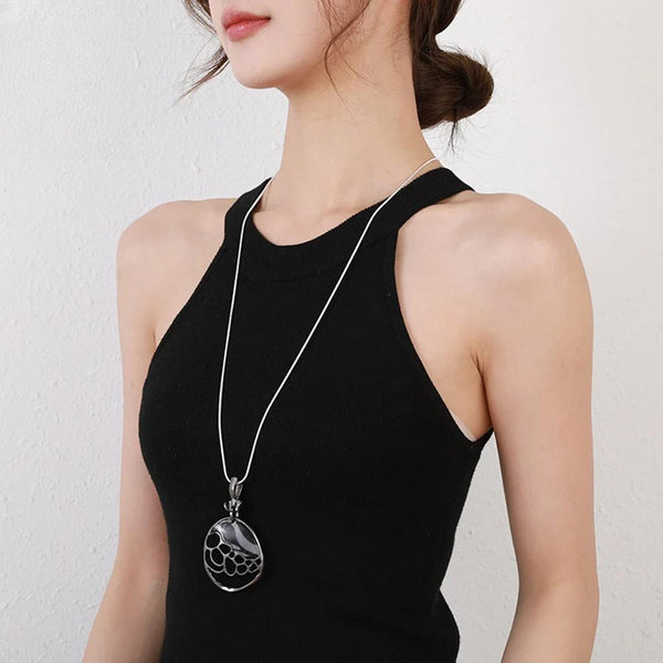 New Trendy Geometric Hollow Out Necklace for Women