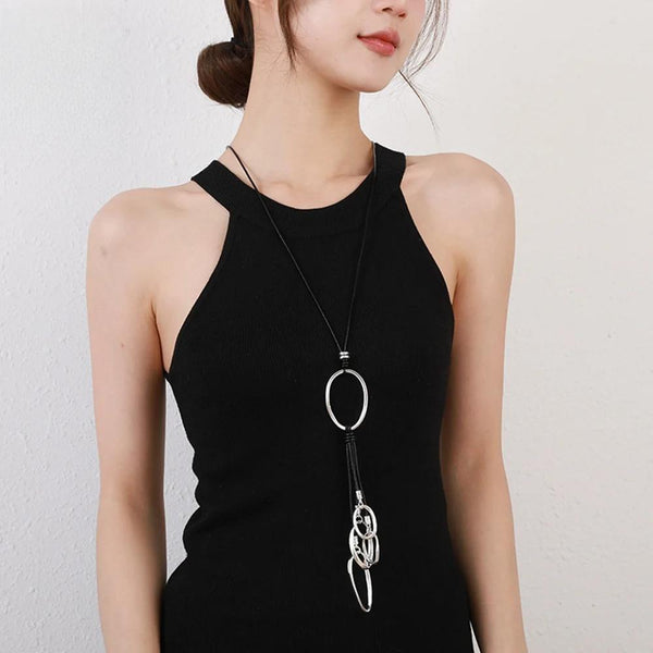 New Trendy Long Collar Chains Necklace for Women