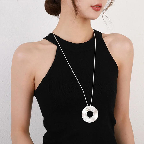 Trendy Silver Color Necklace for Women