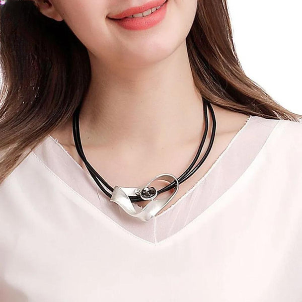 Fashion Neck Chains Necklace Leather Goth Suspension Pendants