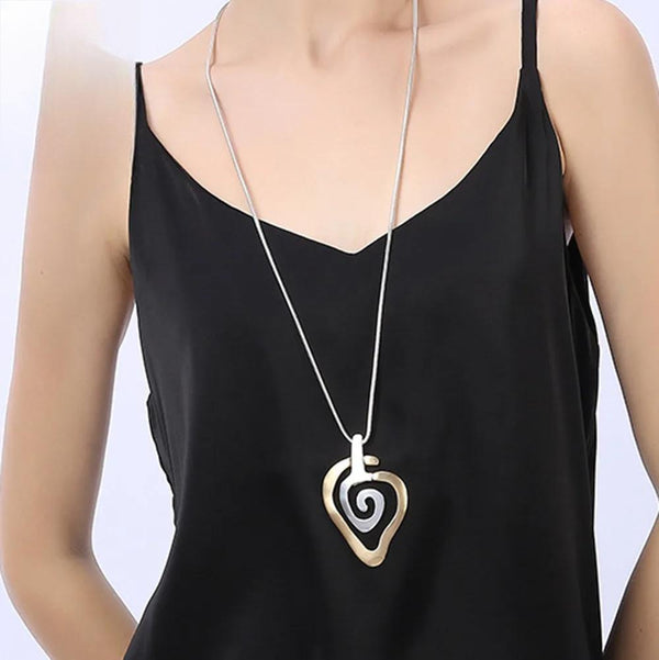 New In Long Chains Necklace for Women Collar Fashion Geometric Suspension Decorative Pendants