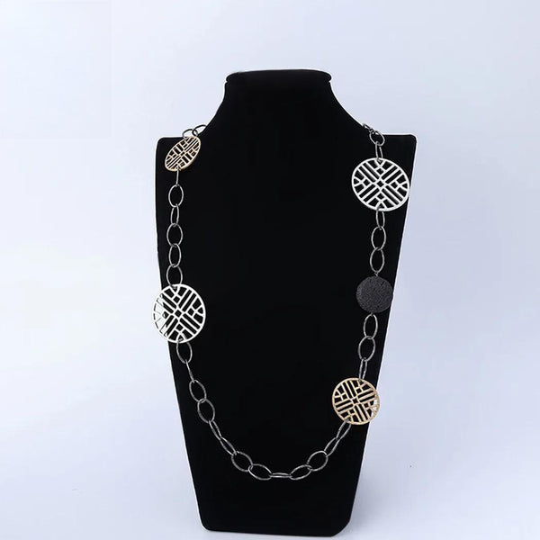 Trending Long Cross Iron Chains Collares Necklace for Women