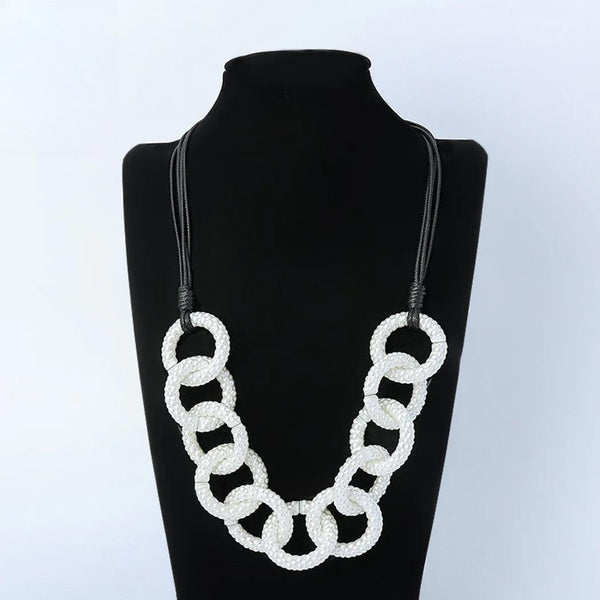 Trending Statement Collares Necklace Silver Color Suspension Pendants