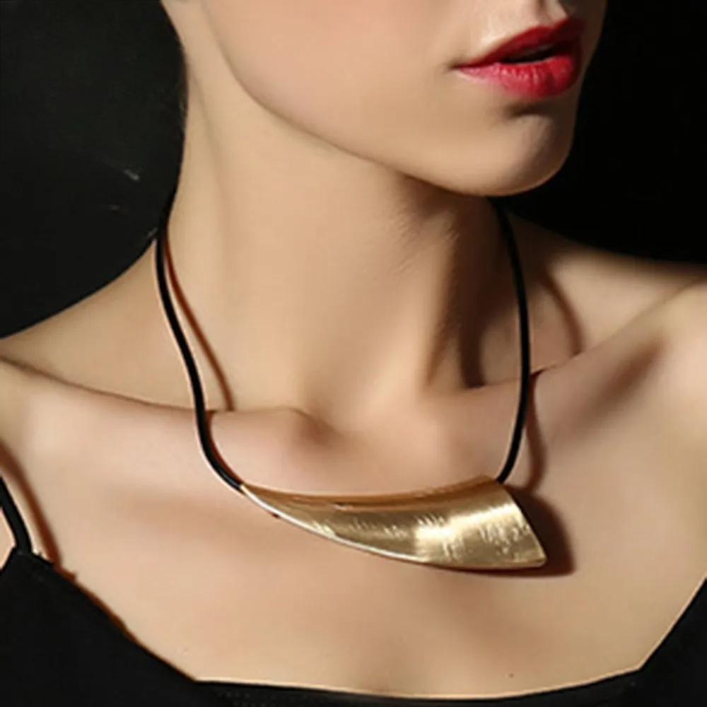 Trend Geometric Choker Necklace Chains On the Neck Pendants for Women