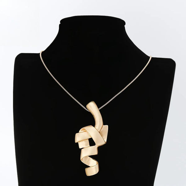 Women's Geometric Christmas Gift Gold Color Silver Color Suspension Collares Necklace