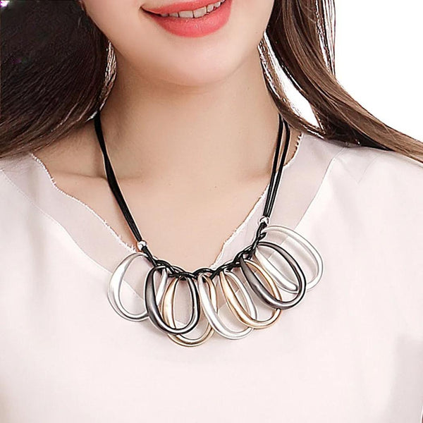 Vintage Neck Choker Goth Collares Statement Necklace