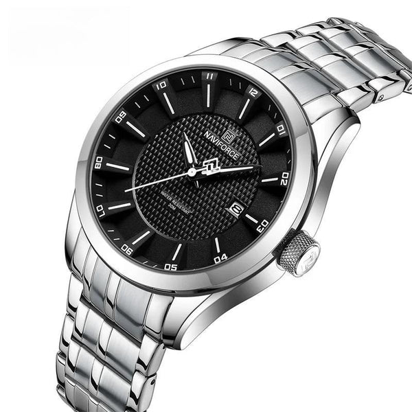 Fashion Men's Quartz Watch Waterproof Male Sports Wristwatches Stainless Steel Strap Date Clock