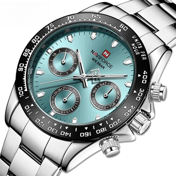 Luxury Brand Mens Business Watches With Date Classic Steel Band Waterproof Quartz Wrist watch