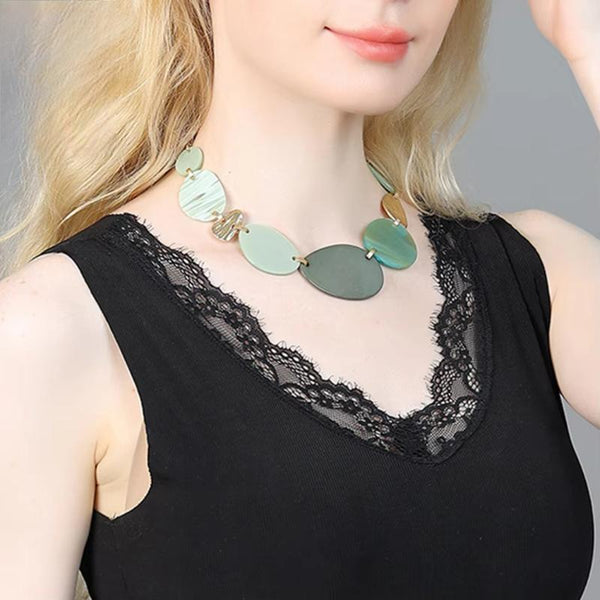 Trend Neck Chokers Collares Necklace Geometric Suspension Pendants