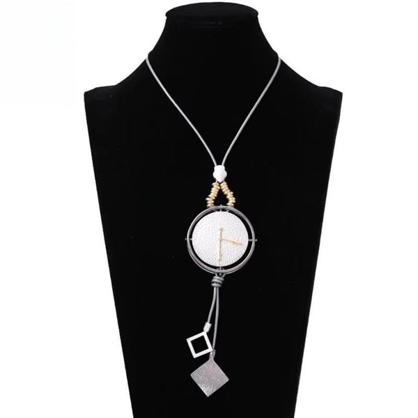 Vintage Long Chains Clock Necklace Trending Products New in Pendants