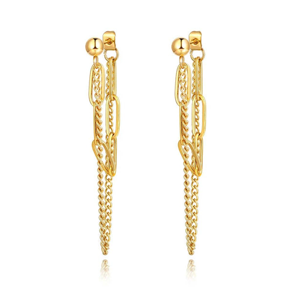 18K Gold Plated Bohemia Long Tassel Dangle Earrings