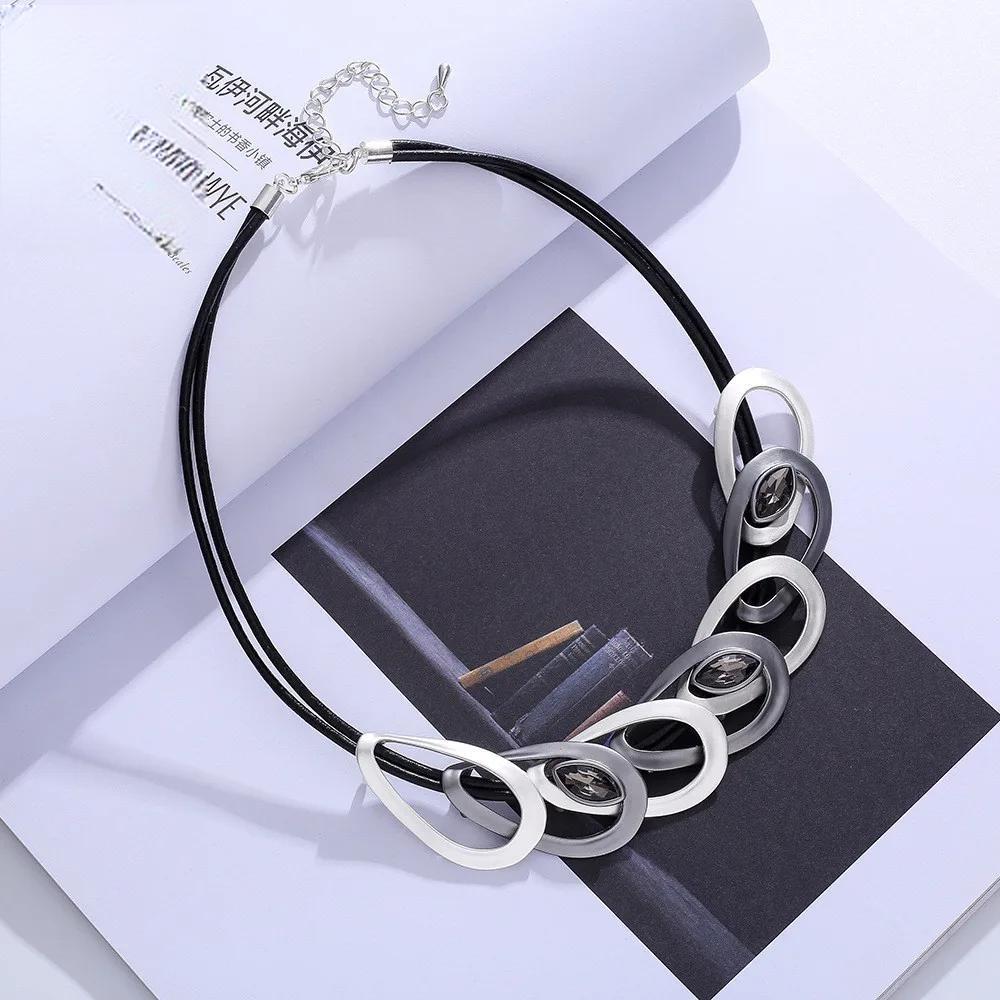 Fashion Neck Chokers Geometric Collares Necklace Chains Jewelry for Women