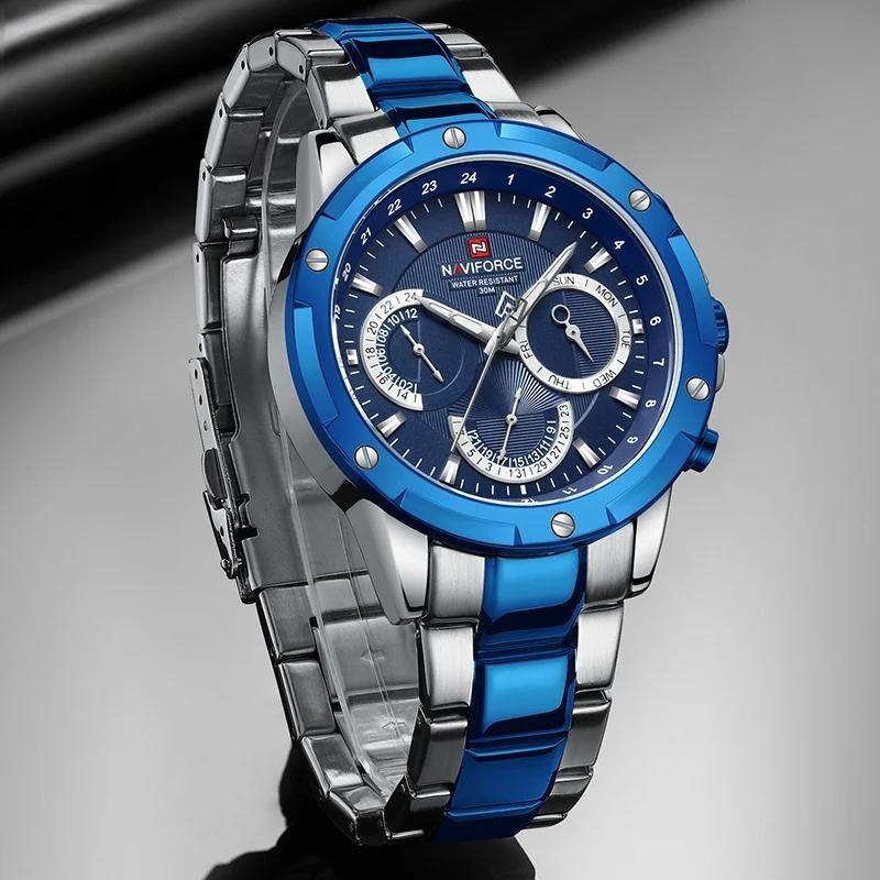 Fashion WristWatch For Men Luxury High Quality Stainless Steel Waterproof Quartz Watch