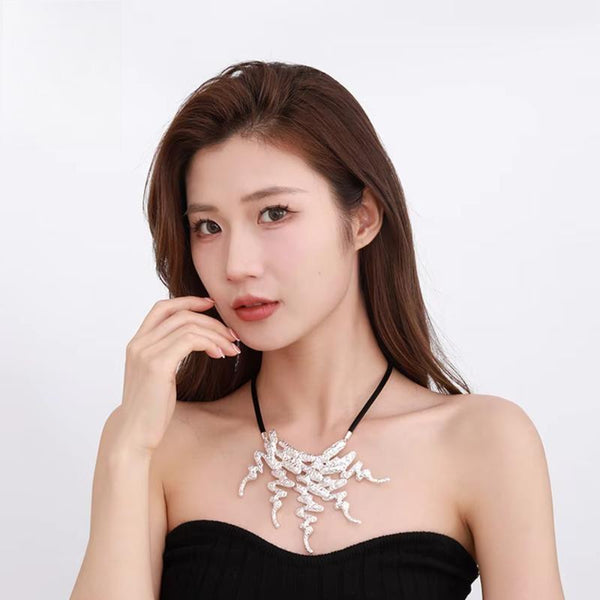 Trending Irregular Geometric Suspension Neck Chokers for Women