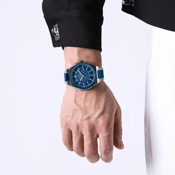 Mens Watches Waterproof High Quality Quartz Wristwatch Stainless Steel Clock