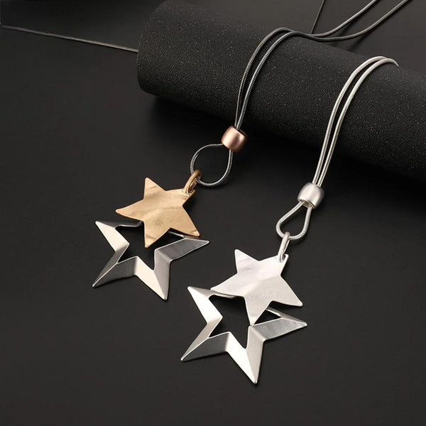 Trendy Statement Stars Jewelry Necklaces & Pendants Long Suspension for Women Chains