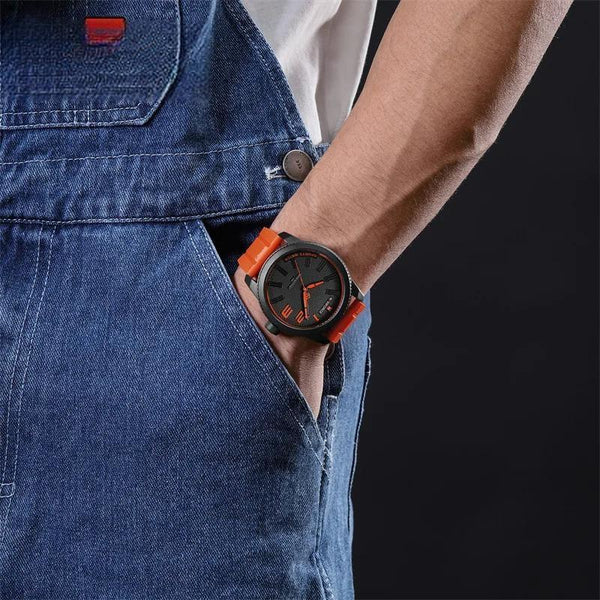 Waterproof Male Watch Sports Silicone Men's Watch