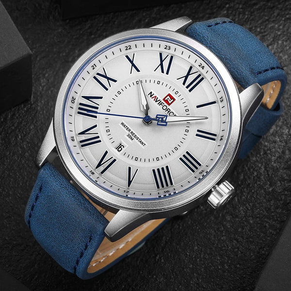 Classic Fashion Men's Watches Business Quartz Calendar Male Wristwatch