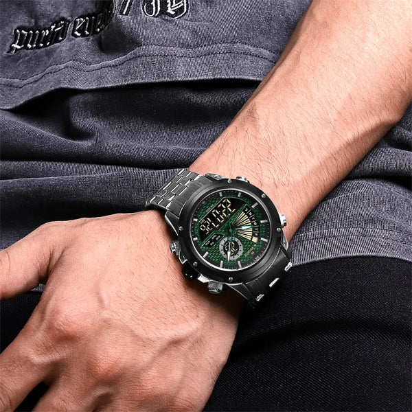 New Men's Sport Watches Waterproof Male Quartz Wristwatches Military Digital Luminous Clock