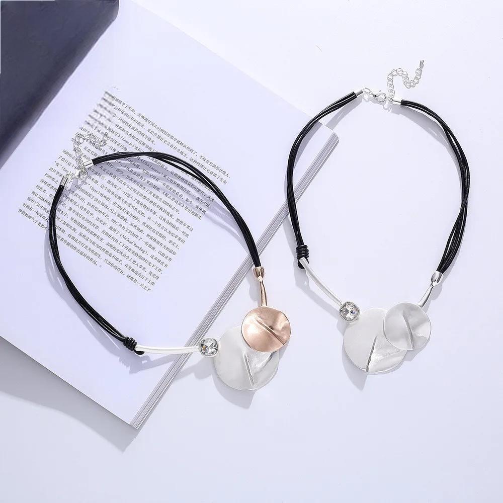 Vintage Geometric Neck Chokers Necklace Collar Suspension Pendants