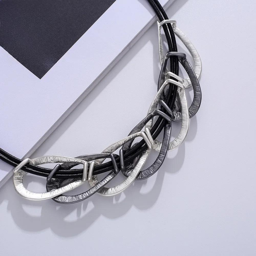 Fashion Neck Chokers Geometric Collares Necklace Chains Jewelry for Women