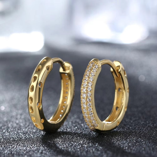 Real 925 Sterling Silver Hoop Earrings For Women