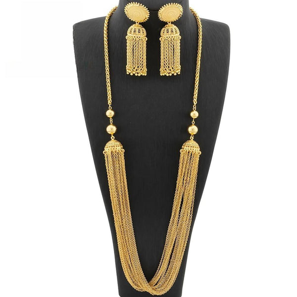 Long Trendy Chain For Women Jewelry set with Gift Box