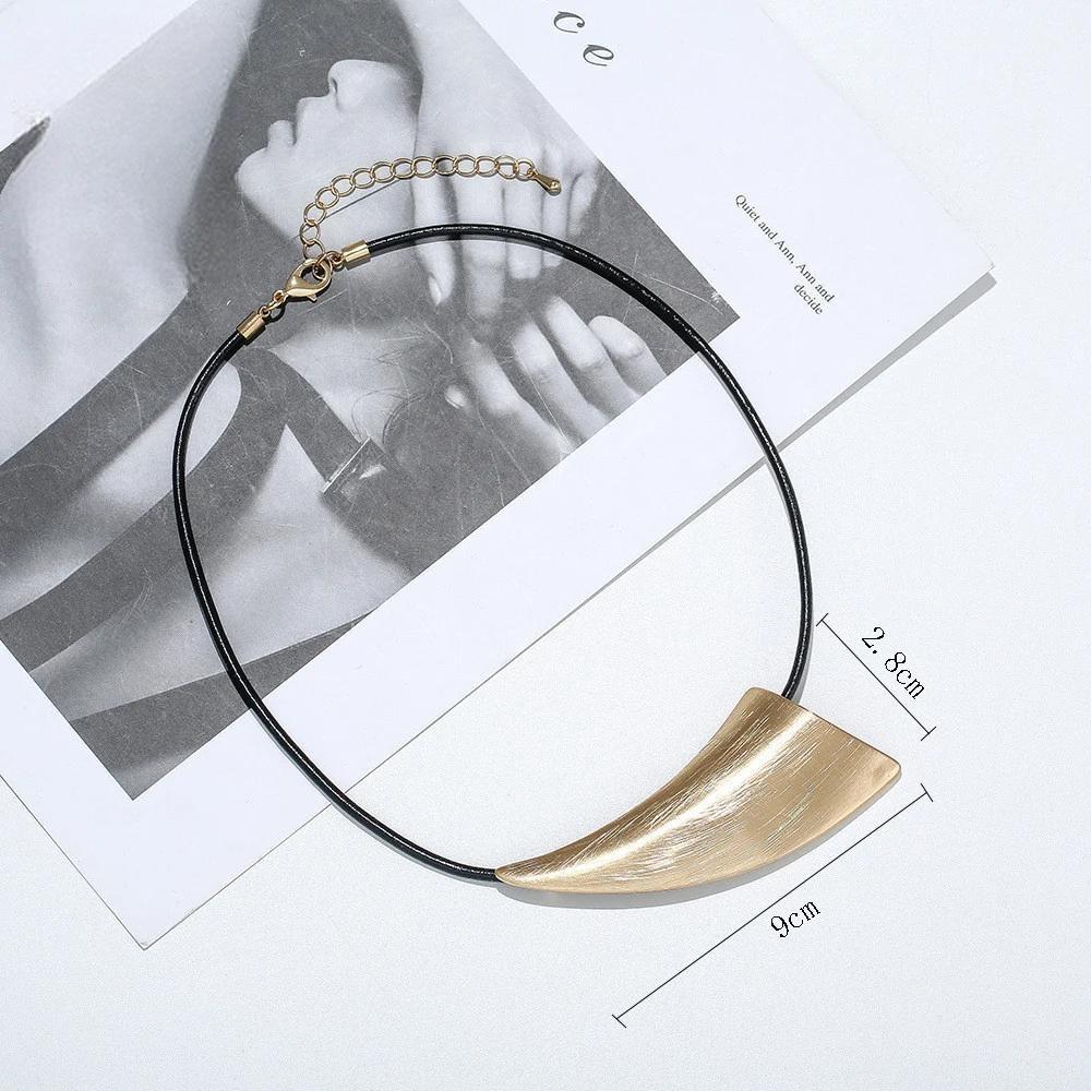 Trend Geometric Choker Necklace Chains On the Neck Pendants for Women