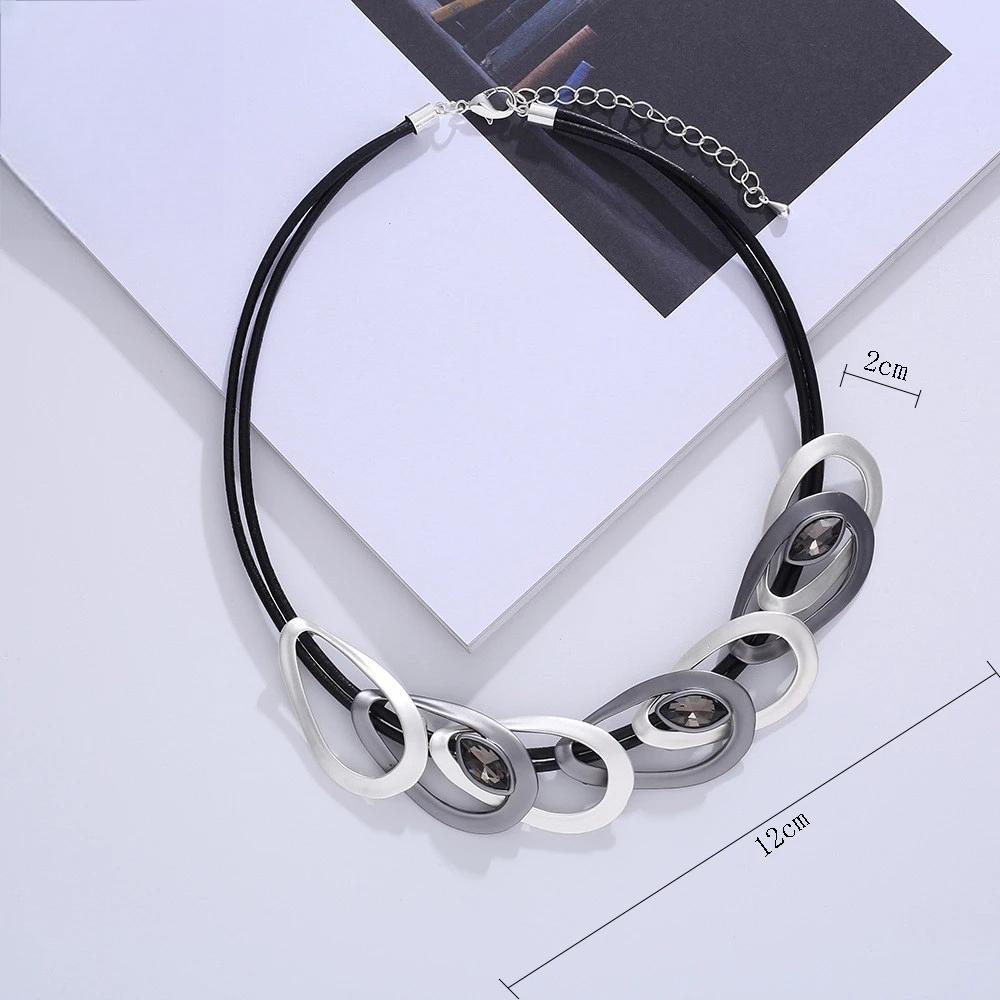 Fashion Neck Chokers Geometric Collares Necklace Chains Jewelry for Women