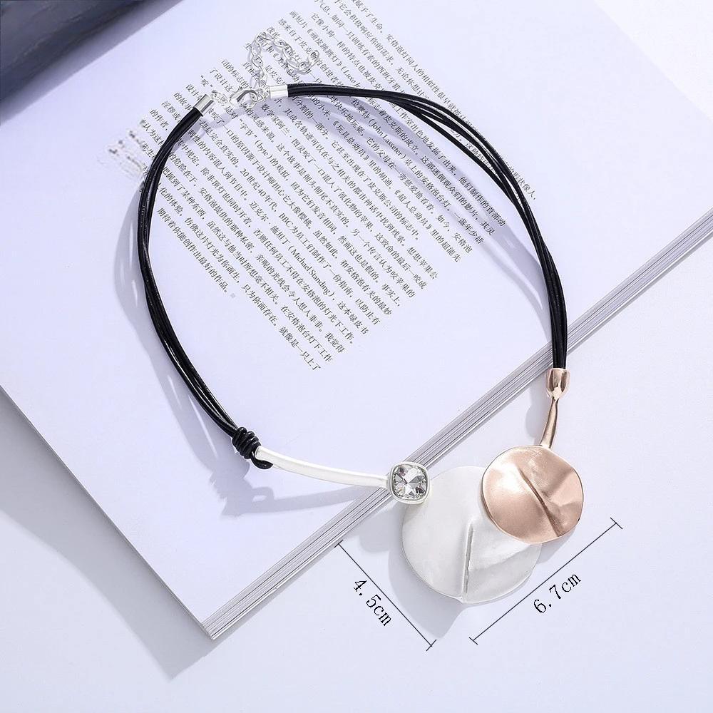 Vintage Geometric Neck Chokers Necklace Collar Suspension Pendants