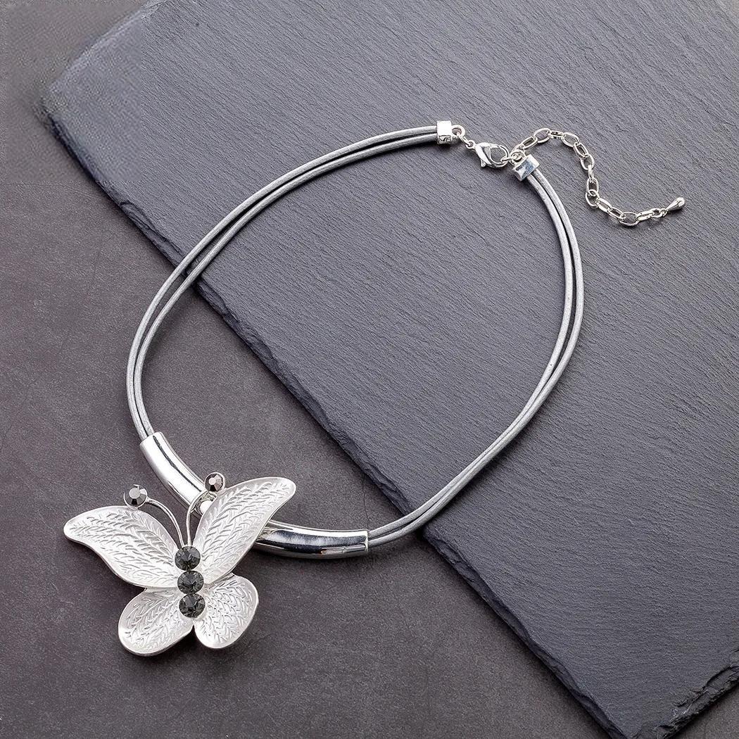 Trendy Neck Choker Butterfly Necklace for Women Chains