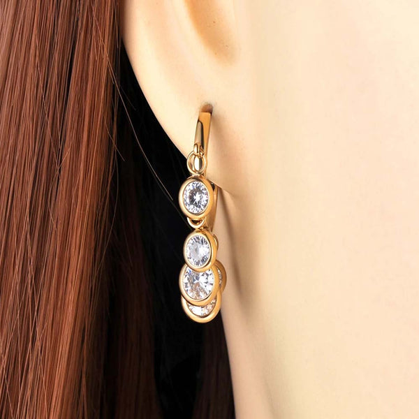 Fashion Stainless Steel Bohemia Hoop Earrings