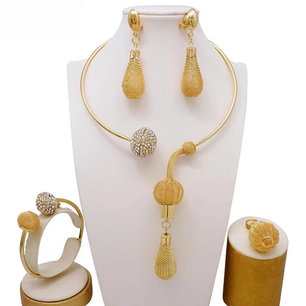 Ball Necklace Drop Earrings  Fine Jewelry Sets