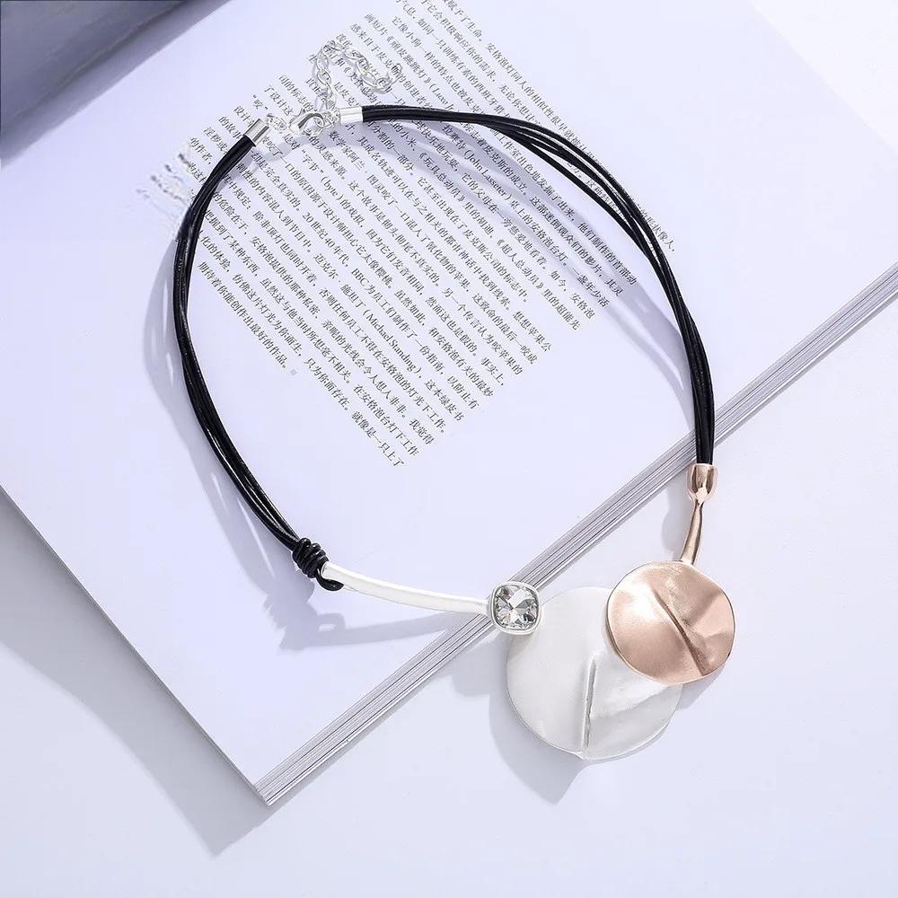 Vintage Geometric Neck Chokers Necklace Collar Suspension Pendants