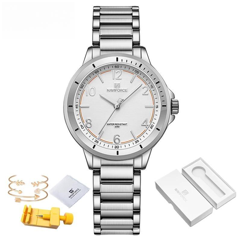 Elegant Female Wristwatches Stainless Steel Band Quartz Ladies Watches Popular Gifts