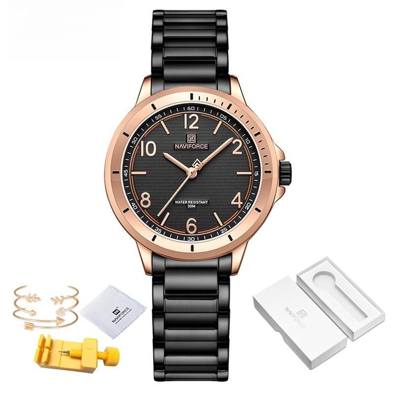 Elegant Female Wristwatches Stainless Steel Band Quartz Ladies Watches Popular Gifts