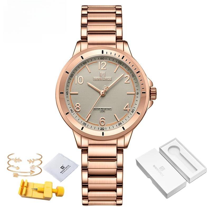 Elegant Female Wristwatches Stainless Steel Band Quartz Ladies Watches Popular Gifts