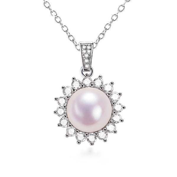 New Sun Shine Pearl Pendant 100% Real Natural Freshwater Pearl Necklace