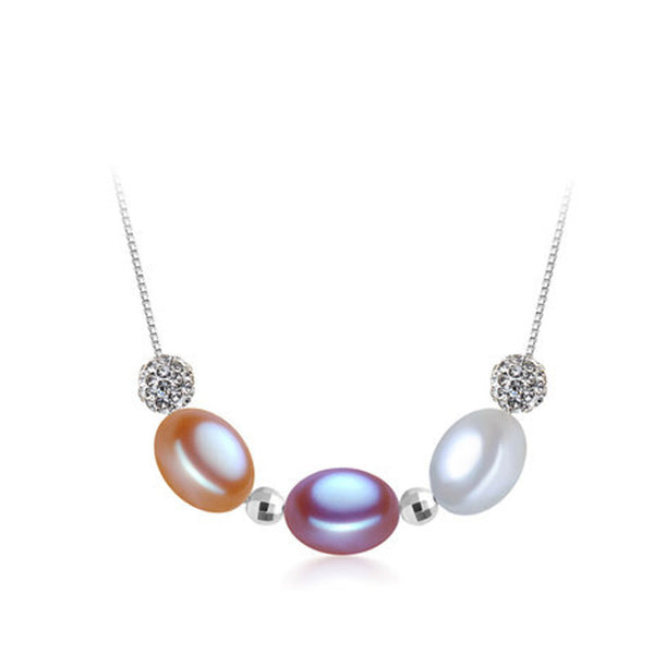 Pearl Necklace Natural Freshwater Pearl Multicolour Pearl Necklace Pendant