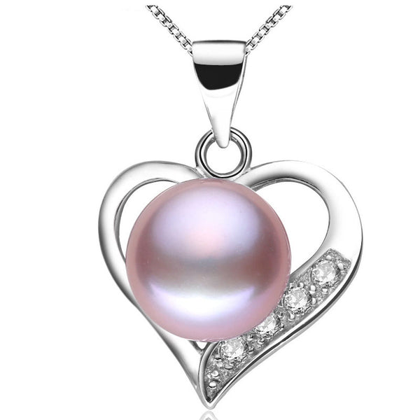 High Quality Pearl Jewelry AAAA Natural Freshwater Pearls Heart Pendants