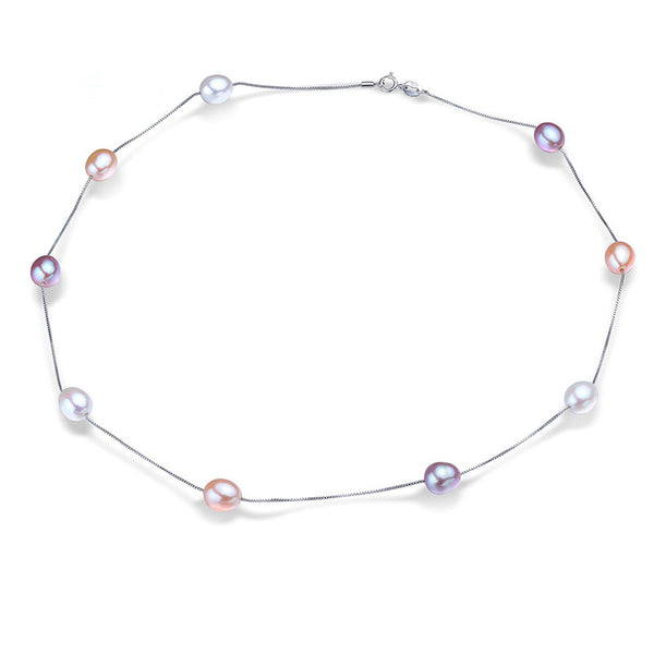 45cm AAAA Natural Freshwater Pearl Chains Necklaces For Women